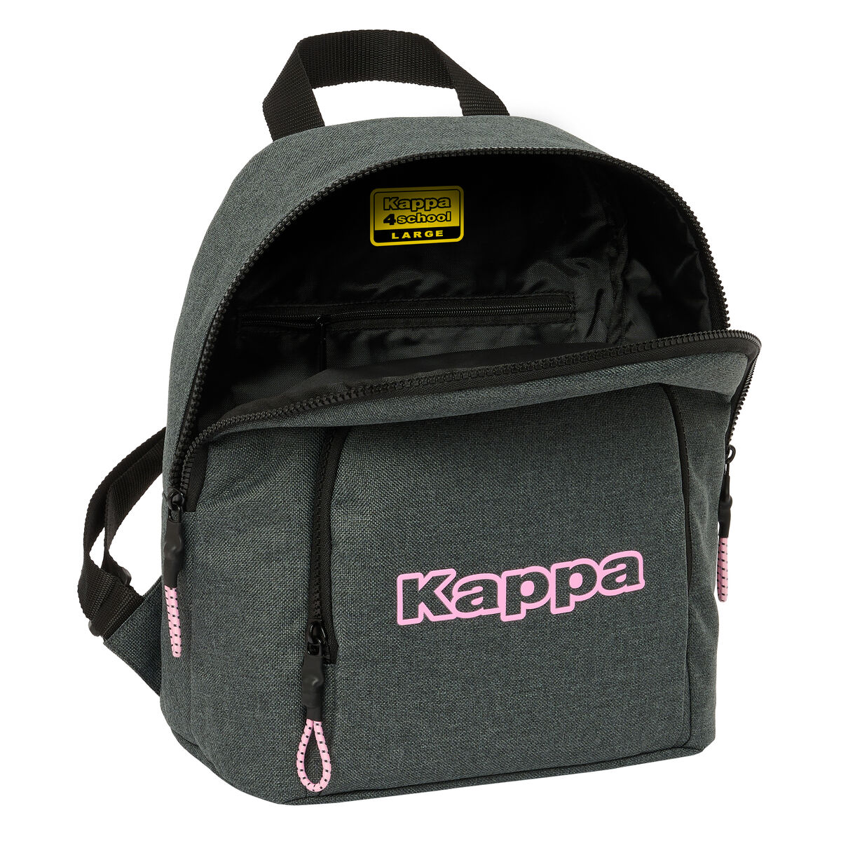 Batoh Kappa Silver pink Mini Šedý 25 x 30 x 13 cm